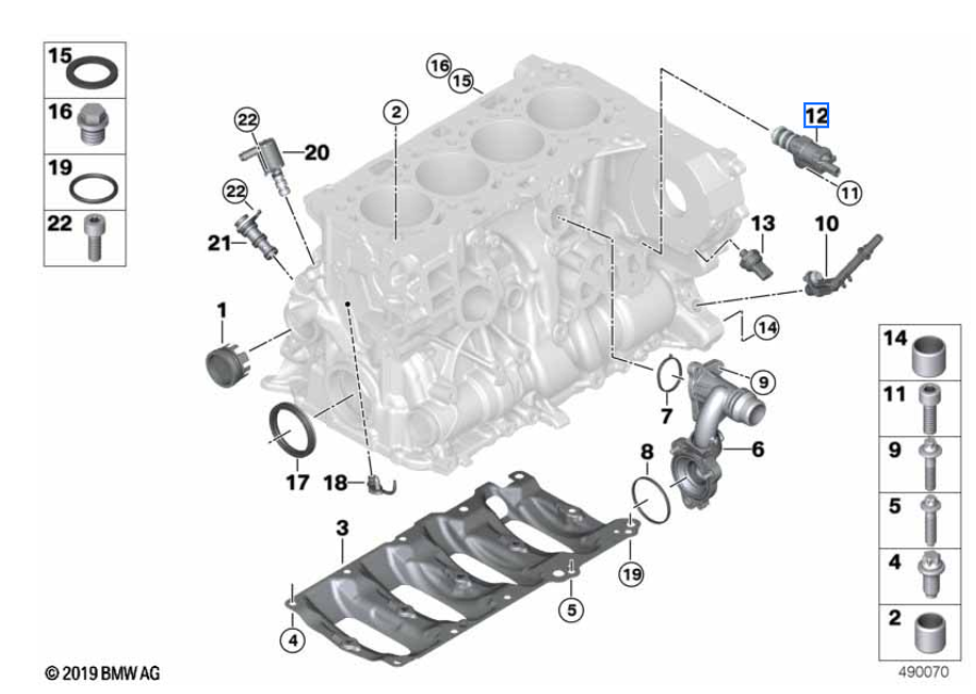 Elektrozawór BMW OE (11417639993)