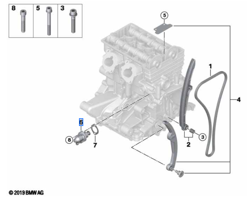 Napinacz łańcucha BMW i3 l01 (11318544896)