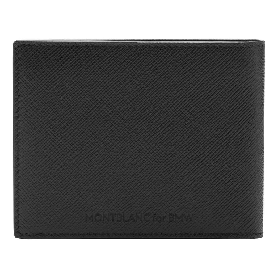 Skórzany Portfel Montblanc for BMW czarny z kieszonką na monety (80215A8F287)