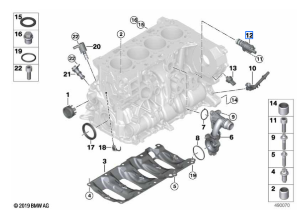 Elektrozawór BMW OE (11417639993)