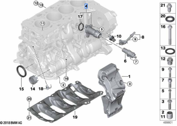 Króciec przyłączeniowy BMW OE (11118511205)