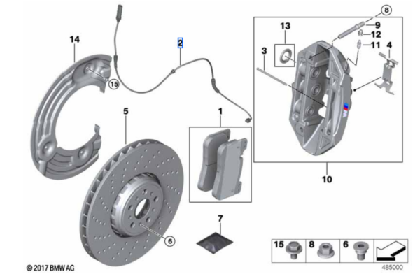 Klocki hamulcowe przód M2 G87 / M3 G80 G81 / M4 G82 G83 (34108093705)