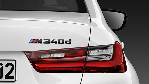 Emblemat czarny M Performance "M340d" 3 G20 G21 (51142472848)