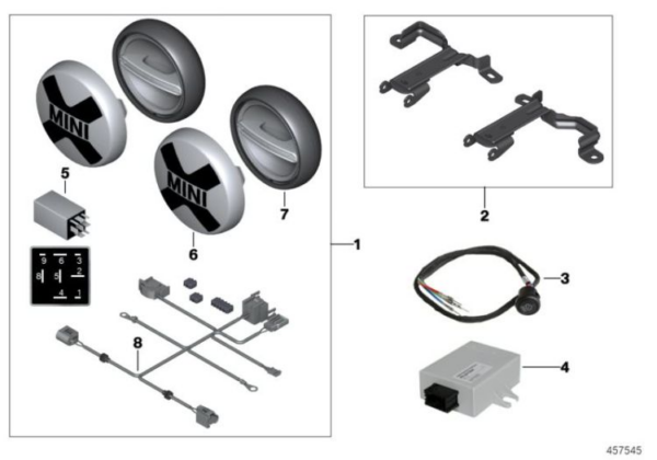 Lighting – oryginalna część BMW (63122355766)