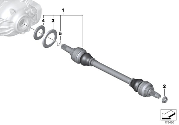 Półoś 5 F10 F11 / 5 F10 LCI F11 LCI M550d xDrive (33207612941 33207612942)