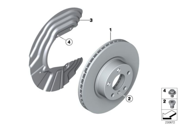 Brakes – oryginalna część BMW (34116871800)