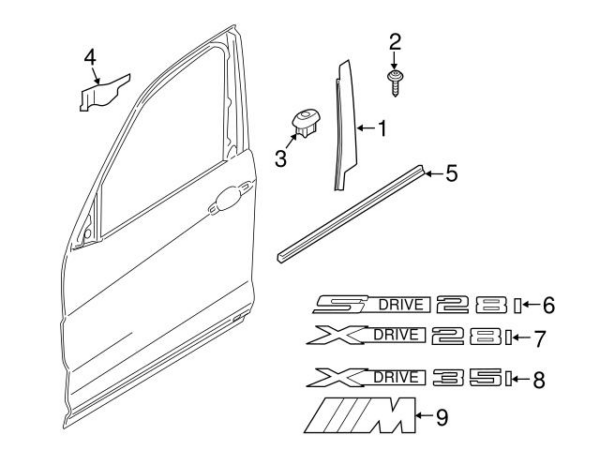 Body equipment – oryginalna część BMW (51332990303)